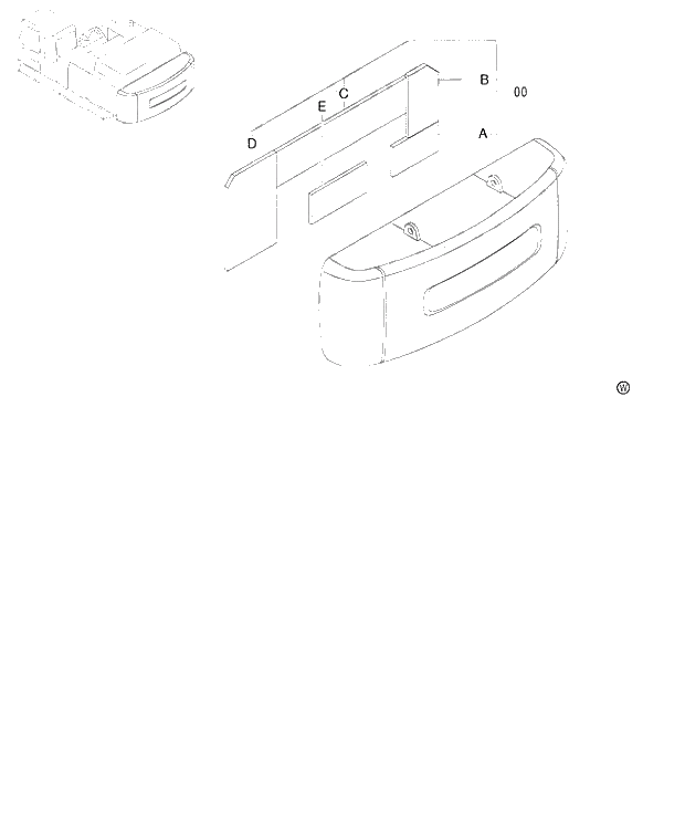 Схема запчастей Hitachi ZX480MTH - 051 COUNTERWEIGHT (RIDE-ON TYPE) 450,H,MT,MTH (010001-). 01 UPPERSTRUCTURE