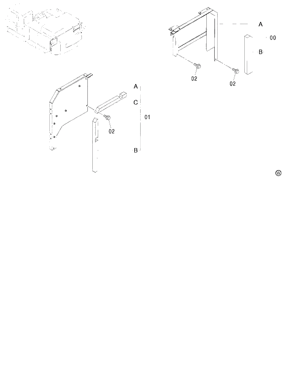 Схема запчастей Hitachi ZX450LC - 072 COVER (5)(FIT-IN TYPE COUNTERWEIGHT) (450,H,MT,MTH 010001-460 050001-). 01 UPPERSTRUCTURE