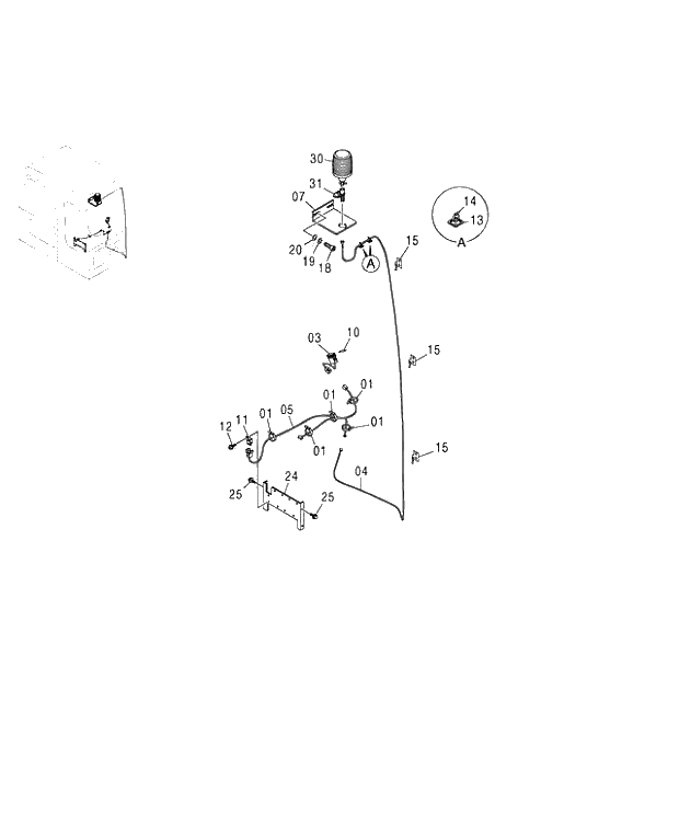 Схема запчастей Hitachi ZX480MTH - 182 ROTATING BEACON 460 (460 050001-). 01 UPPERSTRUCTURE