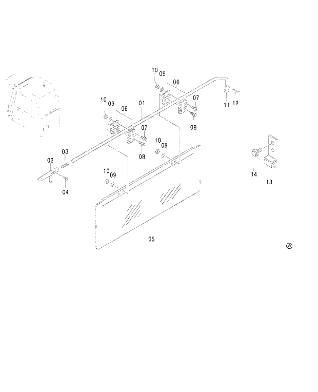 Схема запчастей Hitachi ZX480MTH - 194 SUNVISOR H,MTH (010001-). 01 UPPERSTRUCTURE
