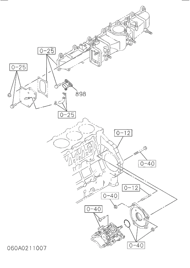 Схема запчастей Hitachi ZW250 - 060_ENGINE ELECTRICAL CONTROL PARTS. 060_ENGINE ELECTRICAL CONTROL PARTS.