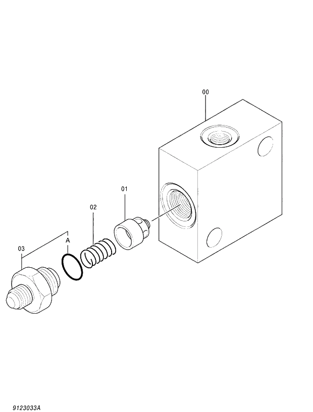 Схема запчастей Hitachi ZX450-3 - 003 VALVE;CHECK (020001-). 03 VALVE