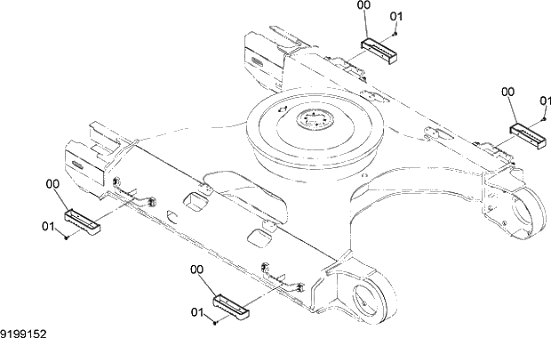Схема запчастей Hitachi ZX250H-3G - 006 ADDITIONAL STEP 02 UNDERCARRIAGE