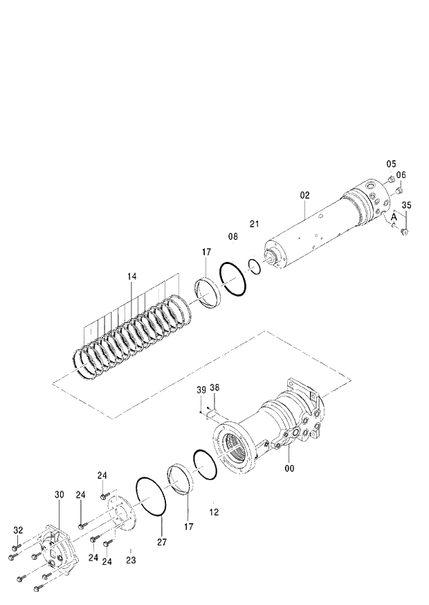 Схема запчастей Hitachi ZX140W-3 - 360 JOINT CENTER ( CEB CED 002001-005000, CEA 020001-050000). 04 JOINT;CENTER