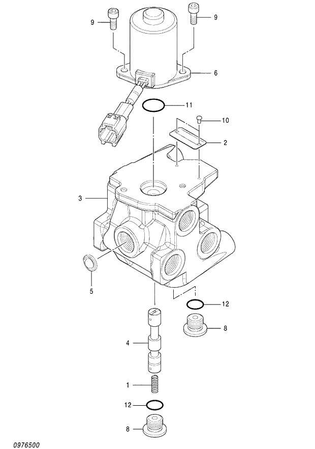 Схема запчастей Hitachi ZX250LCK-5G - 010 VALVE;LOCK 03 VALVE