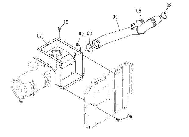 Схема запчастей Hitachi ZX330-3G - 019 AIR CLEANER SUPPORT. 01 UPPERSTRUCTURE