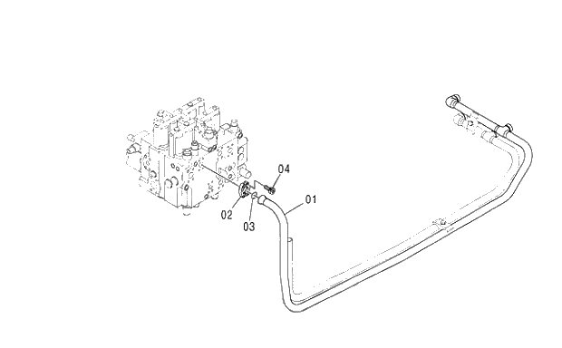 Схема запчастей Hitachi ZX350LCK-3G - 044 BOOM BOTTOM PIPING. 01 UPPERSTRUCTURE