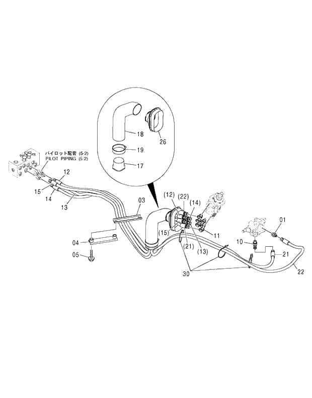 Схема запчастей Hitachi ZX330-3G - 067 PILOT PIPING (9). 01 UPPERSTRUCTURE
