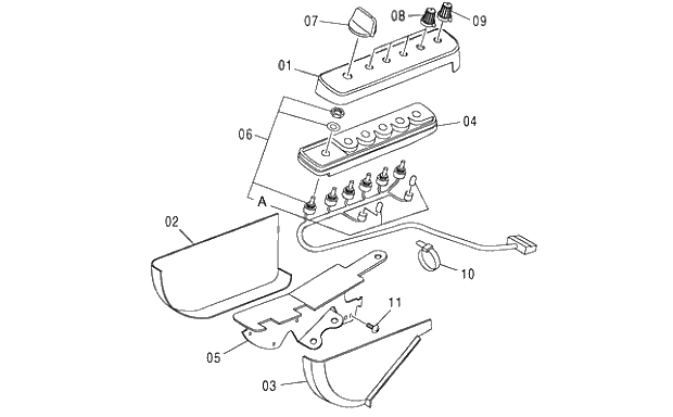 Схема запчастей Hitachi ZX350LCK-3G - 081 SWITCH BOX (AUTO.ENGINE CONTROL) 01 UPPERSTRUCTURE
