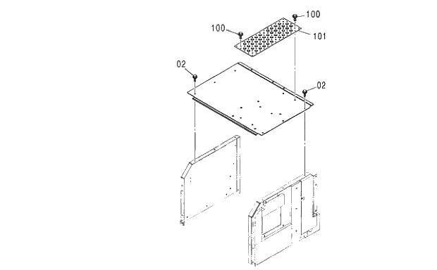 Схема запчастей Hitachi ZX350LCK-3G - 126 COVER (2) 01 UPPERSTRUCTURE