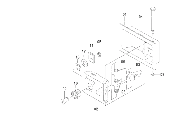 Схема запчастей Hitachi ZX350LCK-3G - 135 DOOR LOCK (2) 01 UPPERSTRUCTURE