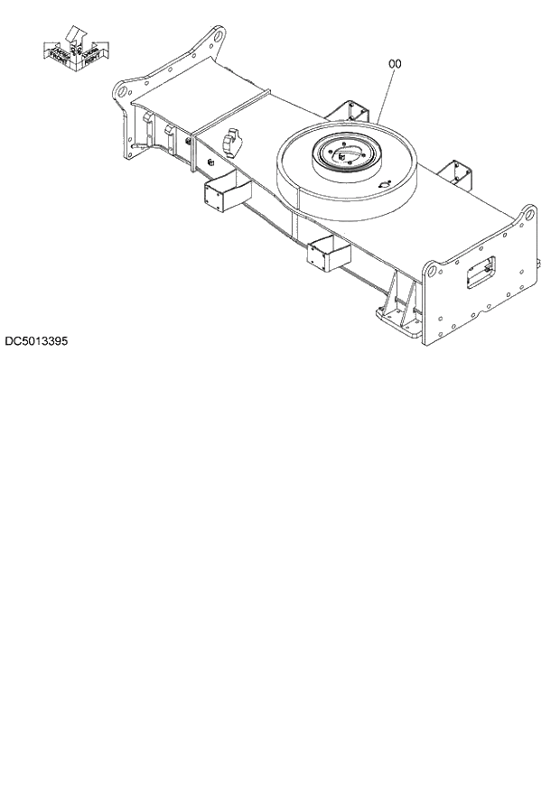 Схема запчастей Hitachi ZX140W-3 - 204 CHASSIS ( CEB CED 005001-, CEA 050001-). 02 UNDERCARRIAGE