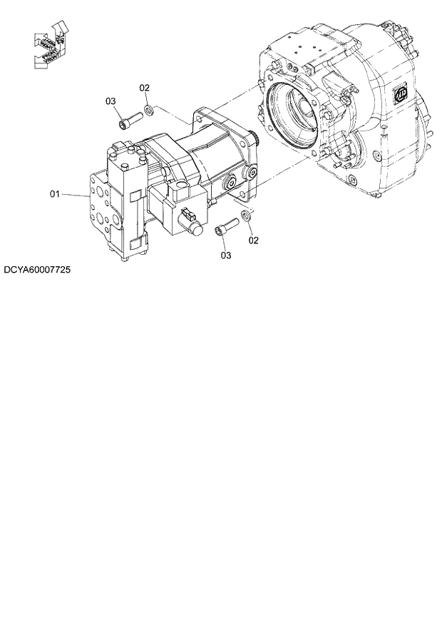 Схема запчастей Hitachi ZX140W-3 - 219 TRAVEL MOTOR (20Km-h) ( CEB CED 005001-, CEA 050001-). 02 UNDERCARRIAGE