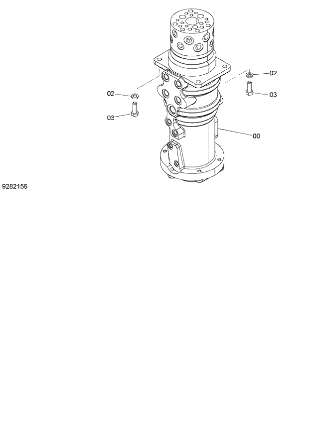 Схема запчастей Hitachi ZX140W-3 - 227 CENTER JOINT ( CEB CED 002001-005000, CEA 020001-050000). 02 UNDERCARRIAGE
