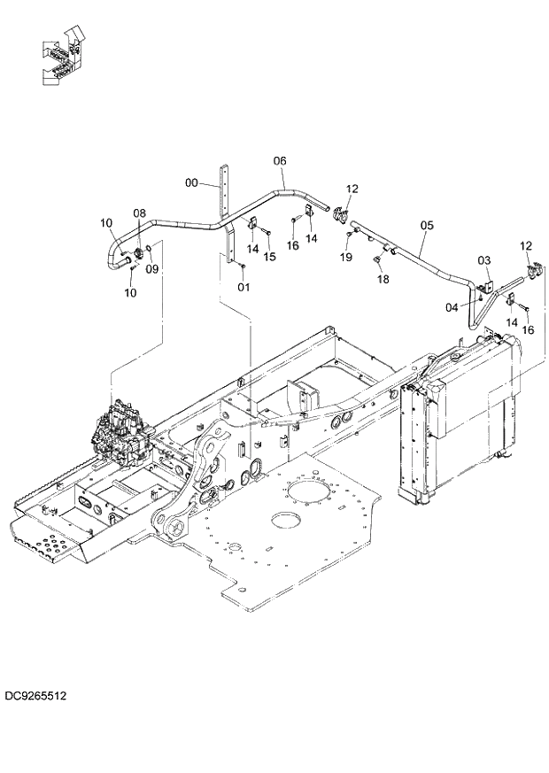 Схема запчастей Hitachi ZX140W-3 - 040 RETURN PIPING (2) ( CEB CED 002001-, CEA 020001-). 01 UPPERSTRUCTURE
