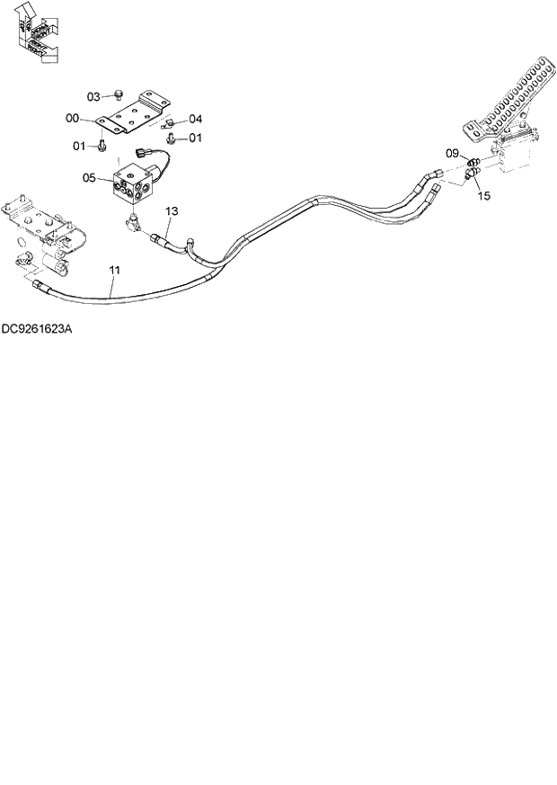Схема запчастей Hitachi ZX140W-3 - 080 PILOT PIPING (G) ( CEB CED 002001-, CEA 020001-). 01 UPPERSTRUCTURE