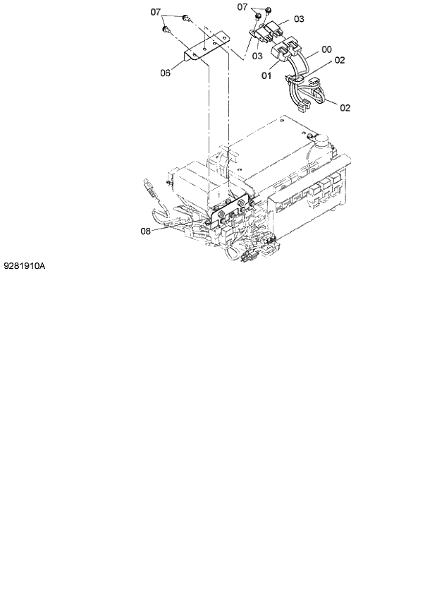 Схема запчастей Hitachi ZX140W-3 - 106 FRONT HEAD LAMP PARTS (4 LAMP)(FLOOR) ( CEB CED 002001-, CEA 020001-). 01 UPPERSTRUCTURE
