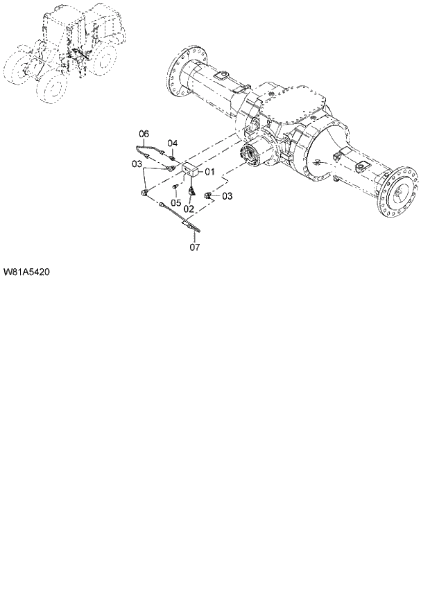 Схема запчастей Hitachi ZW250 - 207_BRAKE PIPING(2) (000101-004999, 005101-). 06 HYDRAULIC SYSTEM