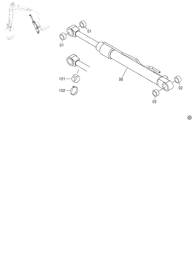 Схема запчастей Hitachi ZX130H - 255_BOOM CYLINDER (L) (060001-). 03 MONO BOOM FRONT-END ATTACHMENTS