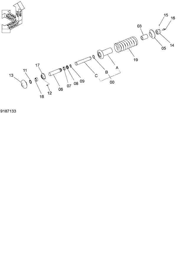 Схема запчастей Hitachi ZX120-E - 218_ADJUSTER 120,E,H,K NA,EU1 (060001-). 02 UNDERCARRIAGE