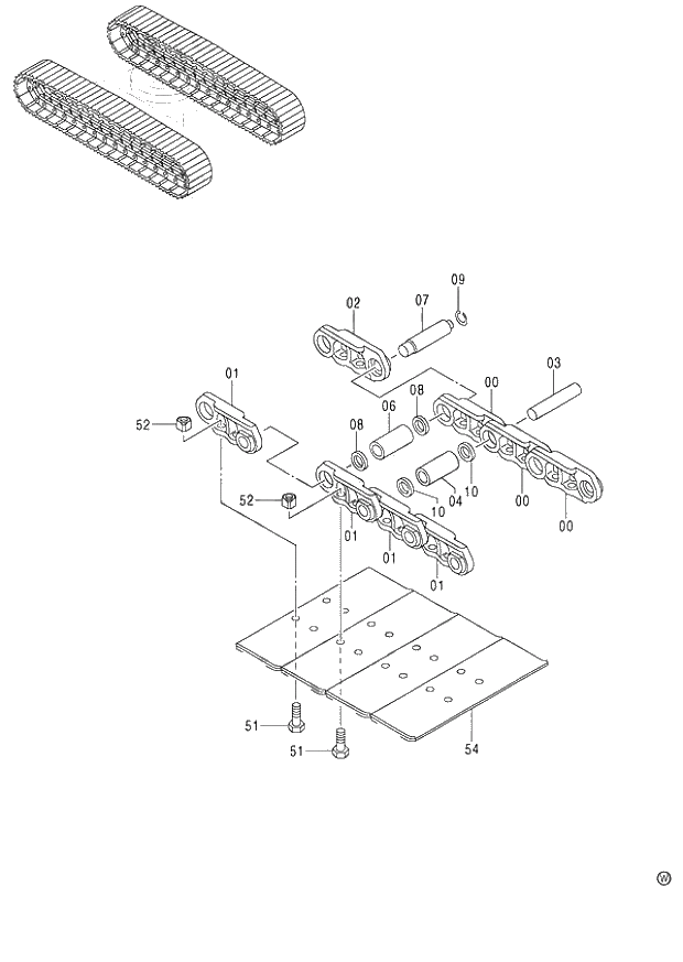 Схема запчастей Hitachi ZX130 - 229_TRACK-LINK VARIOUS (NARROW LC TRACK) EU1 (060001-). 02 UNDERCARRIAGE