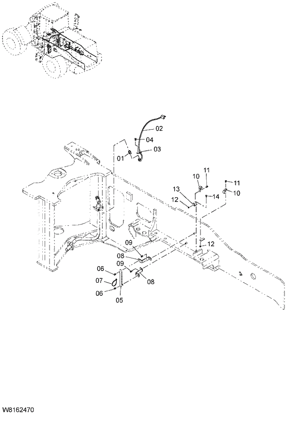 Схема запчастей Hitachi ZW220 - 125_ELECTRICAL PARTS(REAR)(2) (000101-004999, 005101-). 05 ELECTRICAL SYSTEM