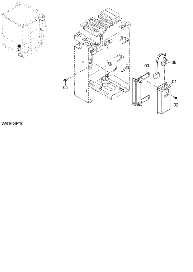 Схема запчастей Hitachi ZW220 - 149_GPS UNIT H3G,HCG,HSG,HXG (GPS) (000101-004999, 005101-). 05 ELECTRICAL SYSTEM