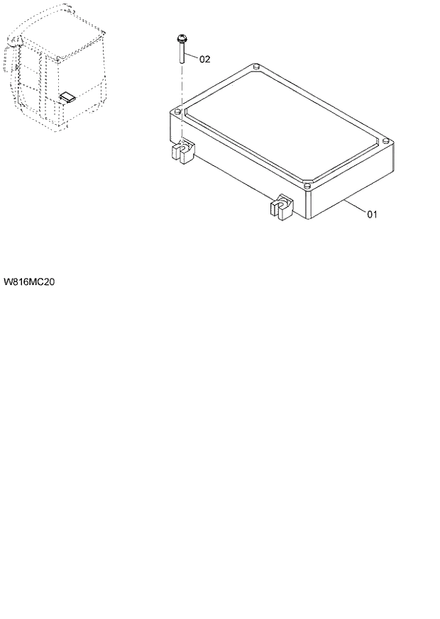Схема запчастей Hitachi ZW220 - 150_MAIN CONTROLLER 6CG,HCG,HEG (MCF003) (005101-009999). 05 ELECTRICAL SYSTEM