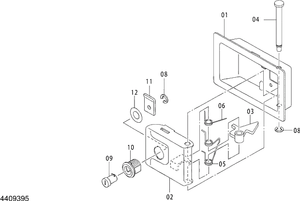 Схема запчастей Hitachi ZX210LCK-5G - 018 DOOR LOCK (2) 01 FRAME,COVER