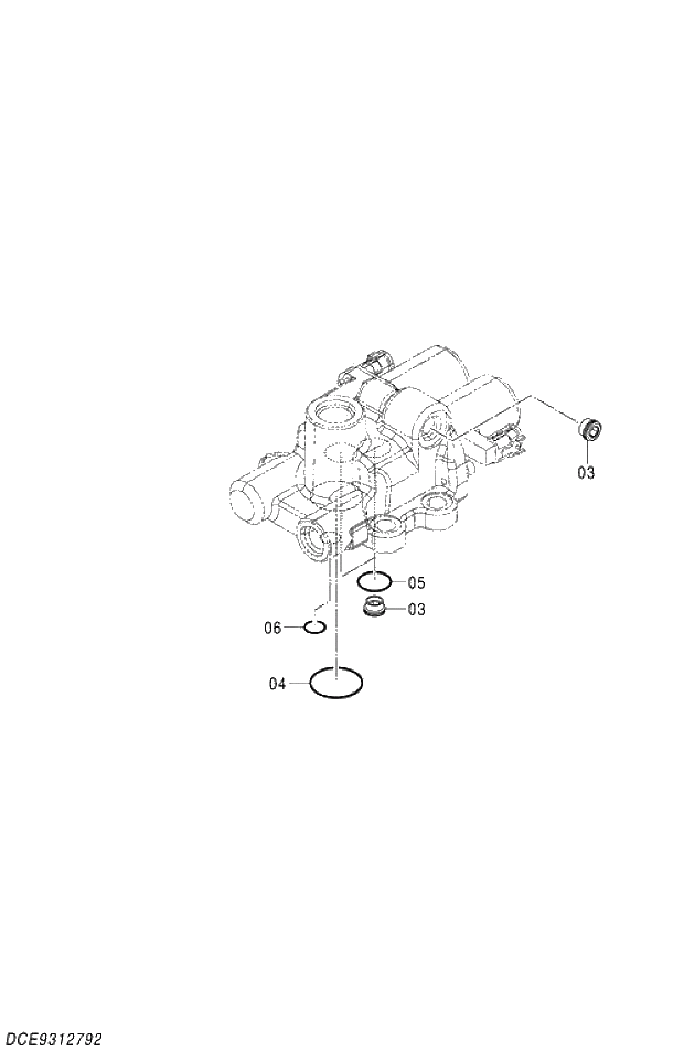 Схема запчастей Hitachi ZX280LC-5G - 006 VALVE;SOLENOID 01 PUMP