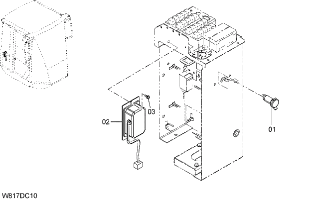 Схема запчастей Hitachi ZW310 - 024 12V POWER UNIT(DV12V). 05 ELECTRICAL SYSTEM