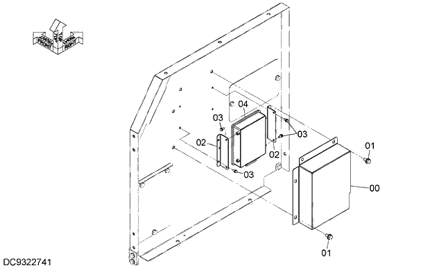 Схема запчастей Hitachi ZX350K-5G - 026 ENGINE CONTROL UNIT 07 ELECTRIC SYSTEM