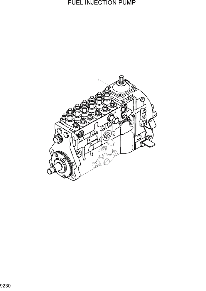 Схема запчастей Hyundai R200W7 - PAGE 9230 FUEL INJECTION PUMP ДВИГАТЕЛЬ БАЗА