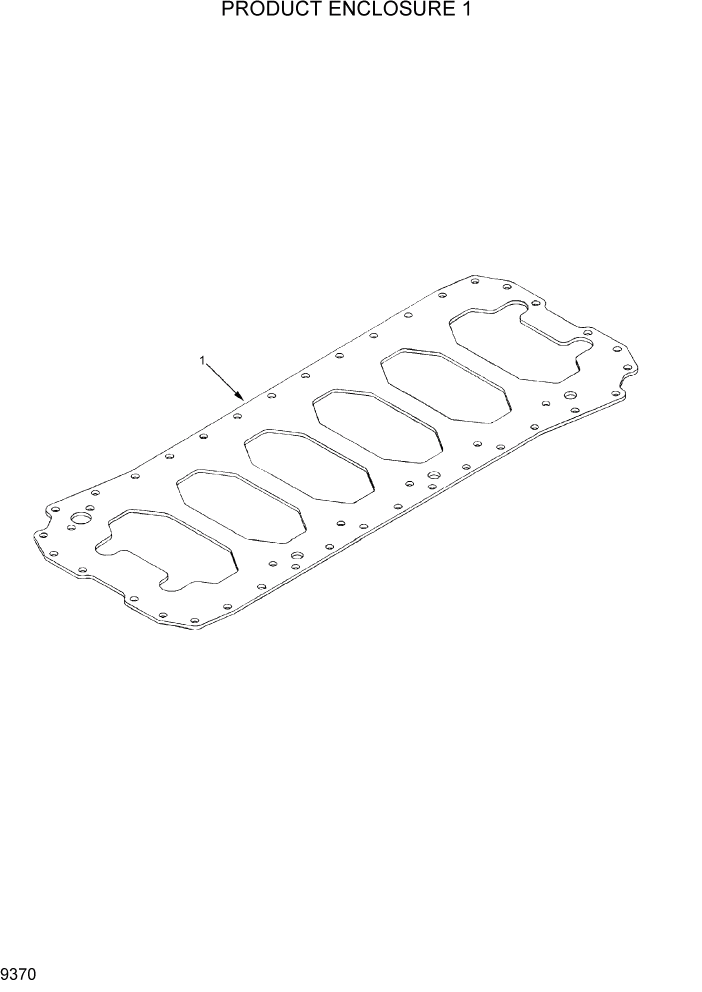 Схема запчастей Hyundai R200W7 - PAGE 9370 PRODUCT ENCLOSURE 1 ДВИГАТЕЛЬ БАЗА