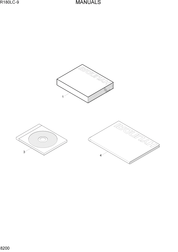 Схема запчастей Hyundai R180LC9 - PAGE 8200 MANUALS ДРУГИЕ ЧАСТИ