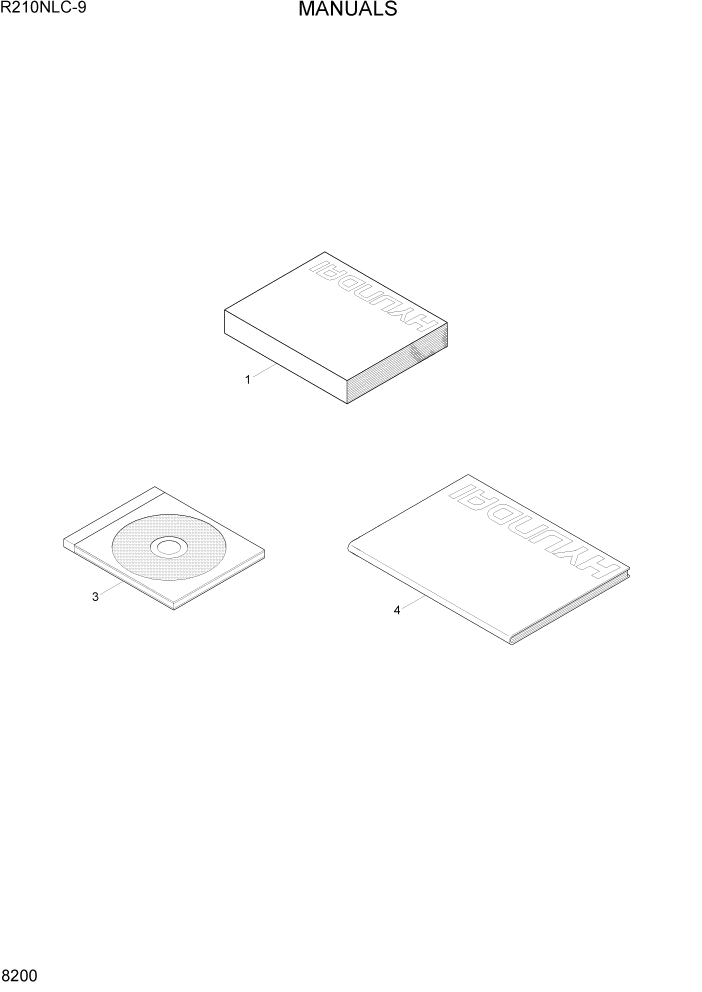 Схема запчастей Hyundai R210NLC9 - PAGE 8200 MANUALS ДРУГИЕ ЧАСТИ