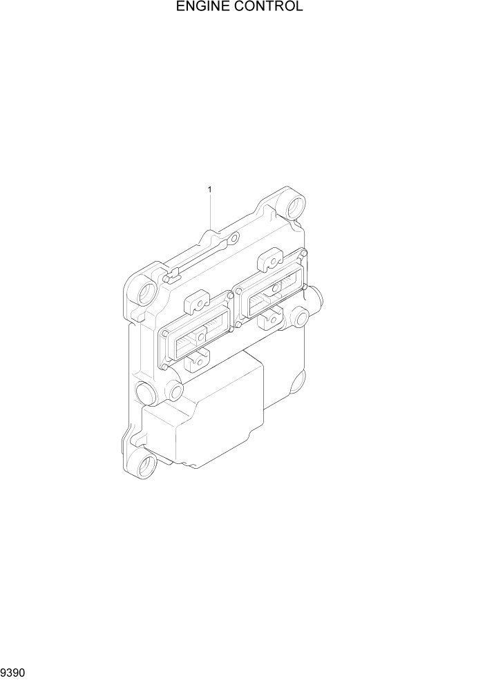 Схема запчастей Hyundai R110-7A - PAGE 9390 ENGINE CONTROL ДВИГАТЕЛЬ БАЗА