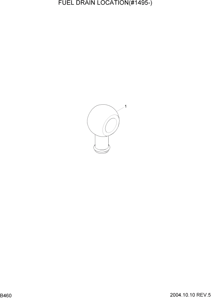 Схема запчастей Hyundai R140LC-7 - PAGE B460 FUEL DRAIN LOCATION(#1495-) ДВИГАТЕЛЬ (УРОВЕНЬ II)