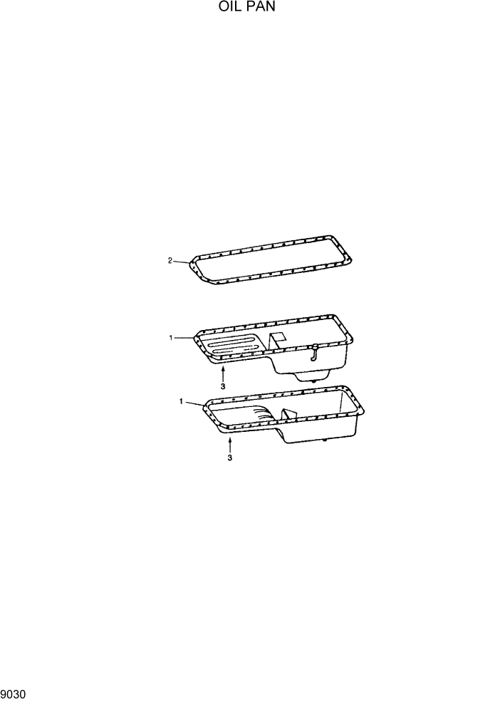 Схема запчастей Hyundai R290LC7H - PAGE 9030 OIL PAN ДВИГАТЕЛЬ БАЗА