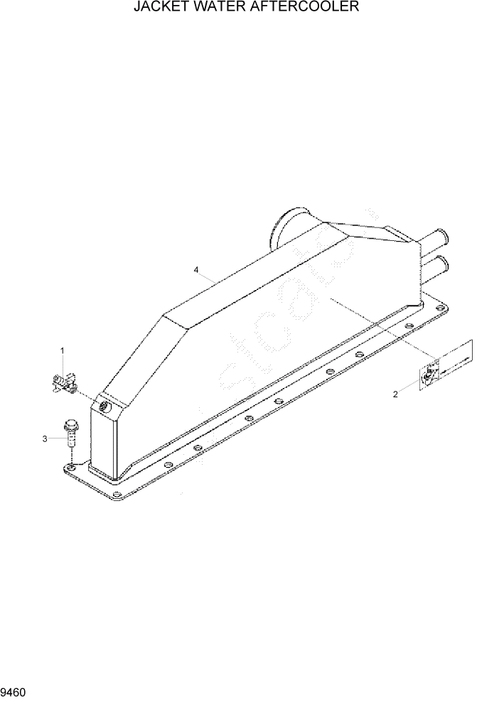 Схема запчастей Hyundai R305LC7 - PAGE 9460 JACKET WATER AFTERCOOLER ДВИГАТЕЛЬ БАЗА