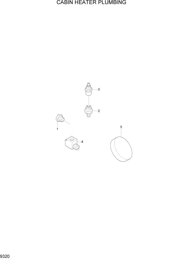 Схема запчастей Hyundai R320LC7 - PAGE 9320 CABIN HEATER PLUMBING ДВИГАТЕЛЬ БАЗА