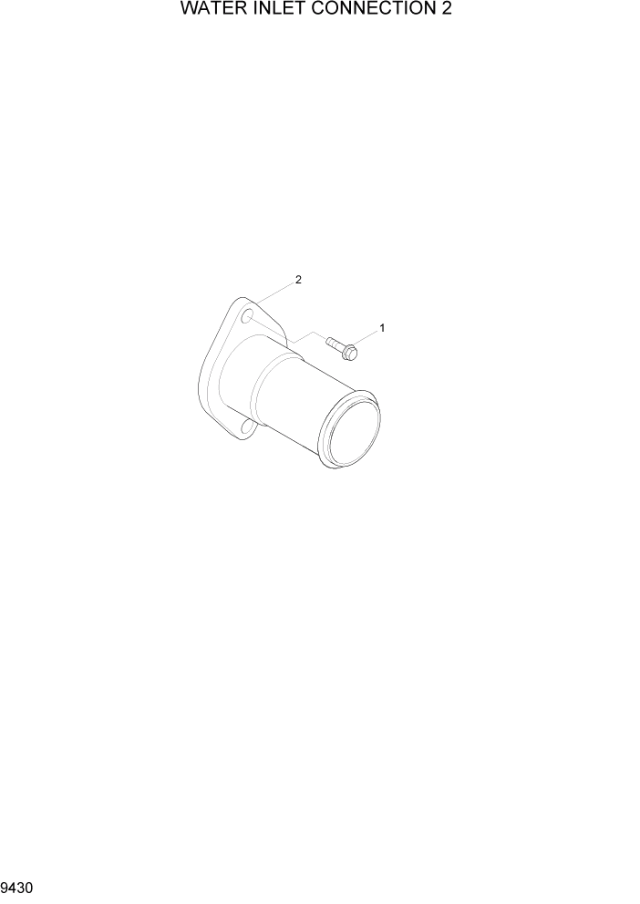 Схема запчастей Hyundai R360LC7 - PAGE 9430 WATER INLET CONNECTION 2 ДВИГАТЕЛЬ БАЗА