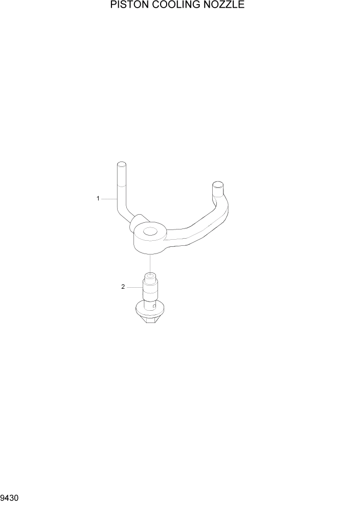Схема запчастей Hyundai R500LC7 - PAGE 9430 PISTON COOLING NOZZLE ДВИГАТЕЛЬ БАЗА