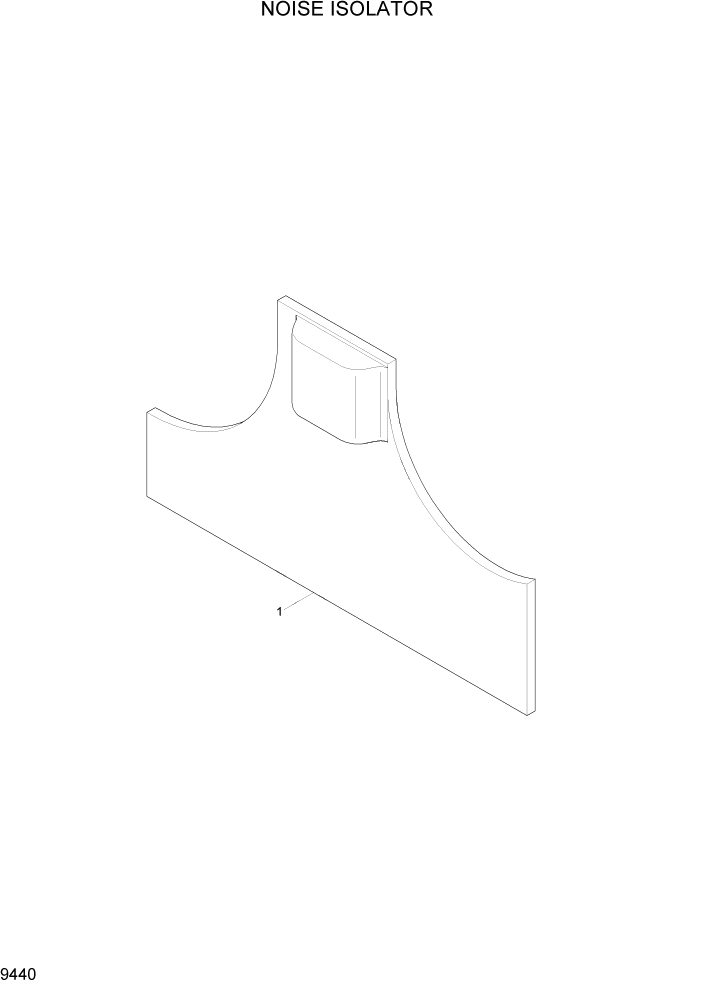 Схема запчастей Hyundai R800LC7A - PAGE 9440 NOISE ISOLATOR ДВИГАТЕЛЬ БАЗА