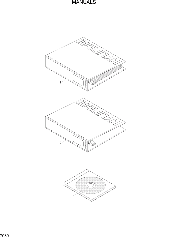 Схема запчастей Hyundai R160LC3 - PAGE 7030 MANUALS ДРУГИЕ ЧАСТИ