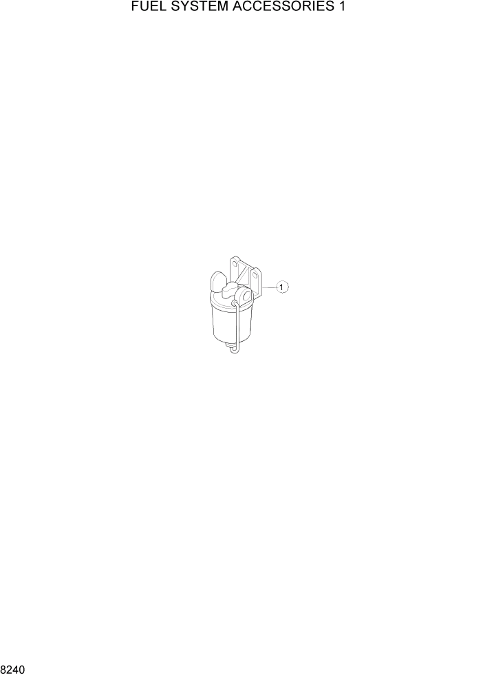 Схема запчастей Hyundai R160LC3 - PAGE 8240 FUEL SYSTEM ACCESSORIES 1 ДВИГАТЕЛЬ БАЗА