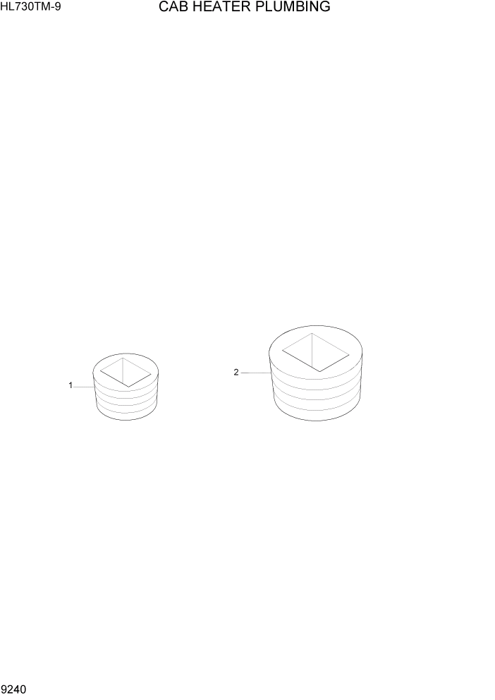 Схема запчастей Hyundai HL730TM-9 - PAGE 9240 CAB HEATER PLUMBING ДВИГАТЕЛЬ БАЗА