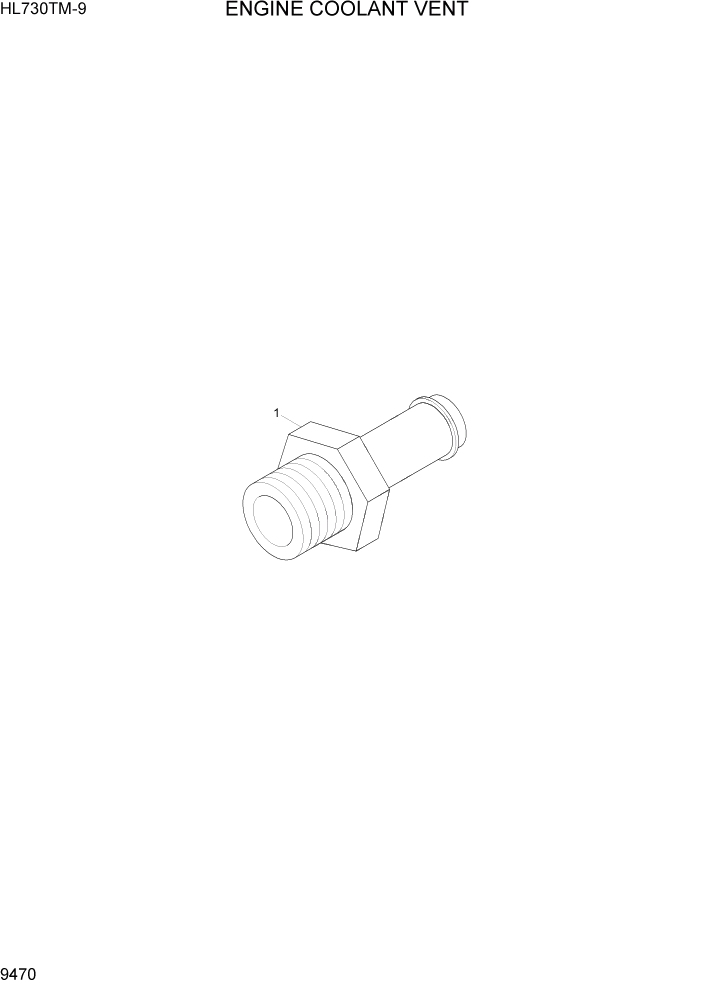 Схема запчастей Hyundai HL730TM-9 - PAGE 9470 ENGINE COOLANT VENT ДВИГАТЕЛЬ БАЗА