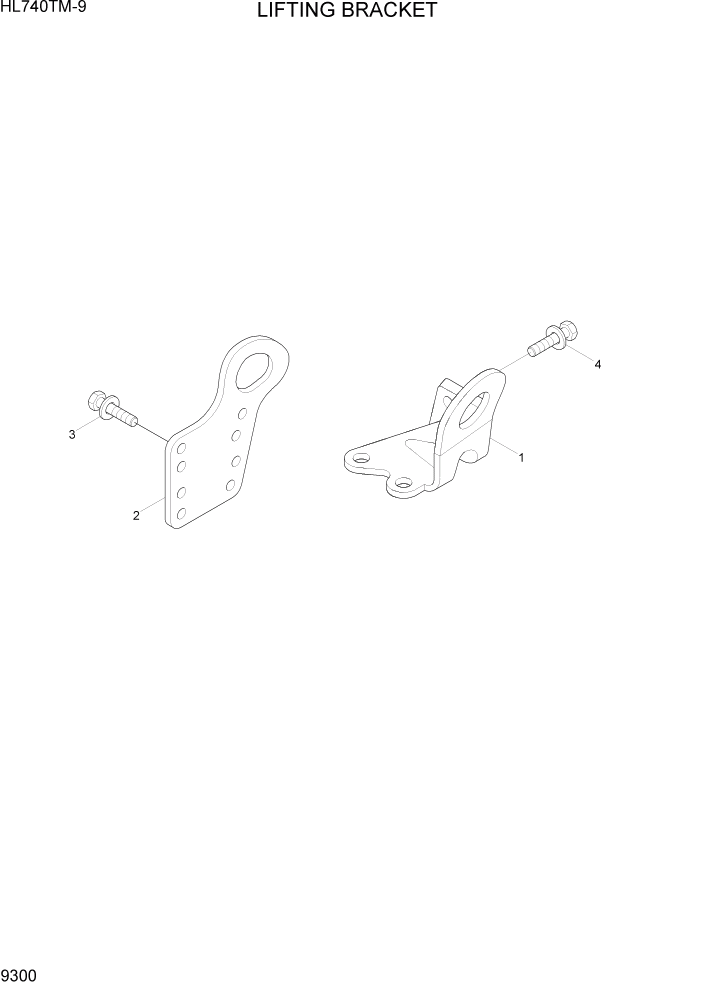 Схема запчастей Hyundai HL740TM-9 - PAGE 9300 LIFTING BRACKET ДВИГАТЕЛЬ БАЗА