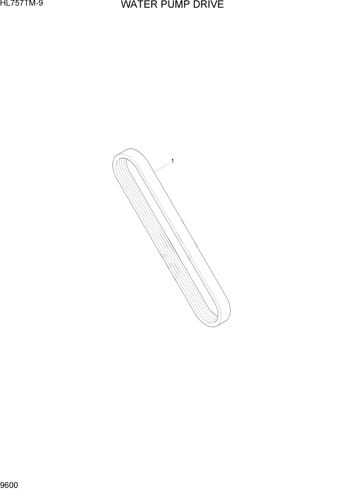 Схема запчастей Hyundai HL757TM-9 - PAGE 9600 WATER PUMP DRIVE ДВИГАТЕЛЬ БАЗА
